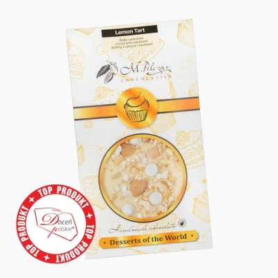 Lemon Tart - Biała czekolada z kruchymi ciastkami, skórką cytryny
